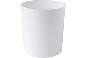 GELCO Design 707796 Poubelle Ouverte, Plastique, Blanc, 20 x 20 x 21,5 cm