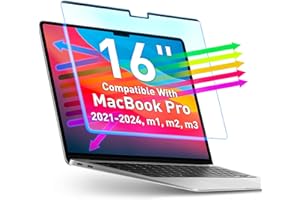 VINTEZ Magnetic Blue Light Screen Protector Compatible With MacBook Pro 16" 2021, 2022, 2023, 2024, M1, M2, M3, M4 Anti Blue Light Blocking Filter for Laptop