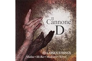 LARSEN Strings Violin Strings II Cannone D Silver Medium
