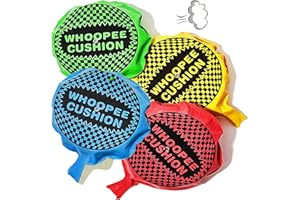 DAOFEN 4PCS Whoopee Cushion, Self Inflating Whoopie Cushion Trick Joke Toys, (9cm/3.5in) Small Whoopee Cushion Makes Gas Sounds Noise, Whopping Cushion Prank Noise Maker Trick Funny Toy Fart Cushion