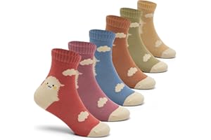AISYEE Chaussette enfant sans couture chaussettes enfant coton chaussettes garcon pour toute la saison lot de 6 paires