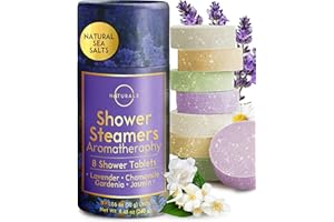 O NATURALS 8-Pcs Shower Steamers Aromatherapy - Birthday Gifts for Women - Mothers Day Gifts for Mom, Eucalyptus Shower Steamer for Women - Shower Bombs - Spa Gifts - Self Care Relaxation Gifts for Women and Men