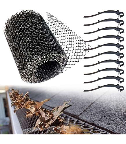 Per Rotolo Di Rete Per Grondaia Da 18 Cm X 8 M, Rete Di Protezione Per - 4