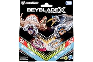 Hasbro Beyblade X Jurassic World Collab Spinosaurus vs. Quetzalcoatlus Multipack Set