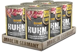 Belcando Super Premium Lata [6x400g Pollo y Pato con mijo y Zanahorias] | Comida húmeda para Perros | Alimento húmedo Lata | Alimento Completo para Perros de Todas Las Razas