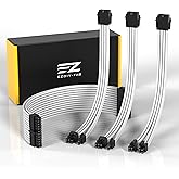 EZDIY-FAB Módulo de Cable con Funda de extensión de PSU Personalizado GPU PC Fuente de alimentación Nylon Suave Trenzado con