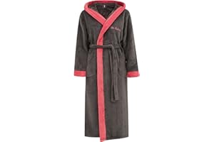 Di Vadini Unisex Herren Damen Bademantel Prato mit Kapuze I Morgenmantel flauschig I Nachtwäsche aus edler Mikrofaser I Kimono mit Farb- & Größenauswahl XXS - 5XL I Bath-Robe Öko-Tex Standard 100
