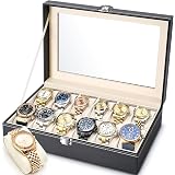 ALIKEY Boîte à Montres Bijoux Coffret Montres Rangement Montres Ecrin ALIKEY Boîte à Montres Bijoux Coffret Montres Rangement Montres Ecrin