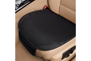 Luxvara Cuscino Sedile Auto per Sedili Anteriori, Coprisedile Universale 51x50cm, Custodia Sedile Antiscivolo, Cuscino Traspirante Anti-Sudore, Rivestimento Sedile per Auto/SUV (1 × Sedile Anteriore)