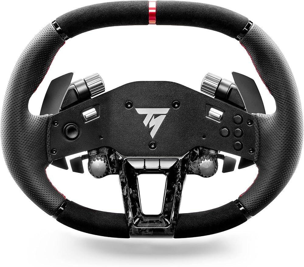 Thrustmaster Hypercar Wheel Add-On - Karbon ve Alcantara Kaplı Premium Yarış Direksiyonu - Hızlı Bırakma (Quick Release) Sistemi - PC, PS5, PS4 ve Xbox Uyumlu