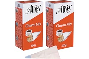 Alises Spanish Churros Mix 2X 500g with Piping Bag | Spanish Food Gifts | Churro Mix & Doughnut Mix | Spanish Sweets