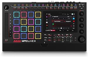 Akai Professional MPC Live III - Standalone Portable Music Production Center with MPCe Pads, Sequencer, Touchscreen, Mic, Stereo Monitors, Audio Interface, Wi-Fi, Bluetooth, Battery, Touchstrip