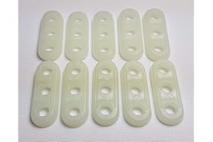 ESW LEISURE 10PCS Guyline Runners for Camping Hiking Tent or Awning Gazebo - Guy Line Rope Tensioners Paracord Cord Guylines Camping Accessory (Standard Runner) (XL Runner) (Glow In The Dark Runner)