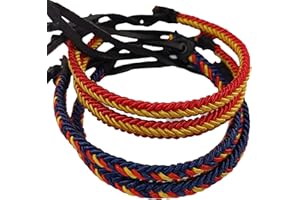 AKIEE Pulsera españa hombre bandera trenzada ajustable