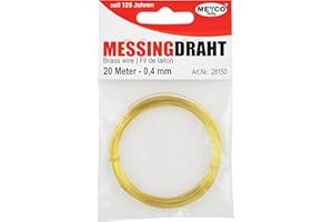 MEYCO Fil de laiton 0,4 mm x 20 m.