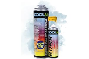 ‎COOL5 COOL5 5-in-1 Refrigerant R134a Refill Set, R134a Refrigerant with Oil, for Air Conditioning Filling for Cars 1995-2016 + Refresher Bomb + Universal Cleaner 500 ml