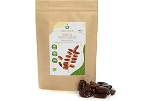 IDDA Herbal Dátiles sin Hueso Orgánicos 1kg, Dátiles Secos sin Hueso, Snack Listo para Comer