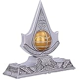Nemesis Now Fermalibri in Resina con Licenza Ufficiale di Assassin's Creed Apple of Eden, Argento, 18.5cm