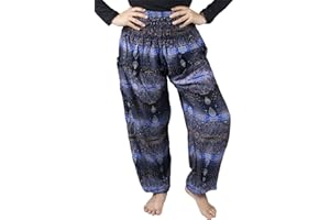 Lofbaz Harem Pants for Women Yoga Boho Hippie Clothing Womens Palazzo Bohemian Pajama Trousers Beach Indian Gypsy Genie Clothes