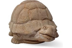 Toocook Animali in terracotta artigianale - Arredo giardino - Decorazione casa - Resistente alle intemperie (Tartaruga)