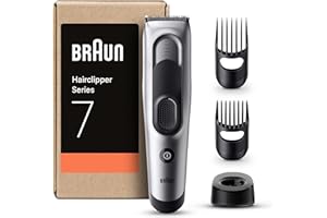 Braun Tondeuse À Cheveux Series 7 HC7390, Tondeuse Pour Coupe De Cheveux À La Maison Avec 17 Réglages De Longueurs