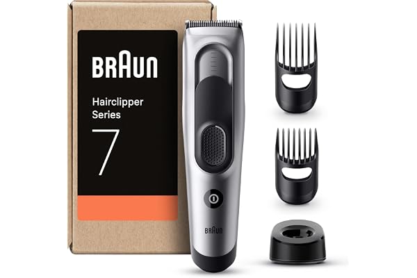 Braun Tondeuse À Cheveux Series 7 HC7390, Tondeuse Pour Coupe De Cheveux À La Maison Avec 17 Réglages De Longueurs