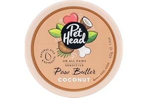 COMPANY OF ANIMALS Pet Head On All Paws Mantequilla de Coco para patas | Bálsamo hidratante para patas | Hidrata patas y narices para dejarlas suaves y sin grietas | Se puede lamer | Fórmula suave para cachorros | 40g