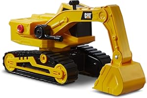 CatToysOfficial | Klassische Version Power Haulers Bagger Spielzeug | Echte Lichter & Geräusche, Bewegungsangetrieben, Arbeitsfunktionen | Interaktive Baustellenfahrzeuge Kinder ab 3 Jahre