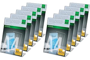 SIGEL TA210 Soporte de sobremesa, inclinado, acrilico, para A4, 10 unds.