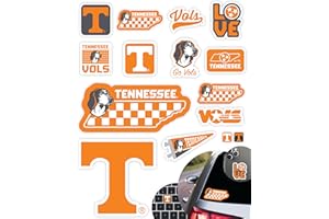 PARTYKANDY Tennessee Vols Stickers for Gift, Car, Water Bottle, Laptop, and Phone for UT Football Fans and University Graduates (Tennessee Volunteers)