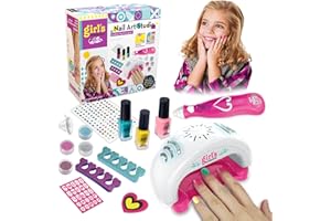 LITTLE GUY Cadeau Pour Filles Enfant 8 9 10 ans, Kit Vernis Enfant Pour Maquillage Fille 6 7 8 9 10 12 Ans Kit Manucure pour Enfant Jeux Creatifs Vernis à Ongles Enfant à L'eau Pour Ado Filles 6 7 8 9 10 Ans