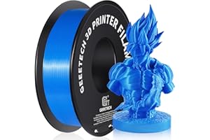 ‎GEEETECH Geeetech Upgrade PLA Filament 1,75 mm, 3D Drucker PLA Filament,1 kg pro Spule, 1 Spulen,Blau