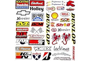 KYNLE 3 Fogli Adesivi Motocross, Adesivi Per Bici, Adesivi Per Casco Moto, Adatto Per Auto, Adesivi Auto Sport, Auto Da Corsa E Moto Adesivi Marea Marca Laptop Decorazione
