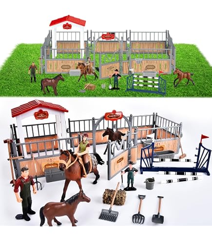 Clôtures Miniatures Pour Ferme Jouet - Lot De 20, 7x10,3 Cm, Pour Enfants 3-8 Ans, Jeu Créatif De Ferme