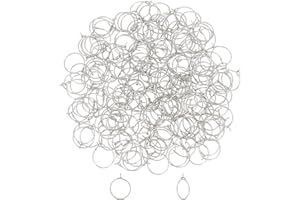 UNICRAFTALE 200 pz 15mm in Acciaio Inox Orecchini A Cerchio in Acciaio Inox Colore Bicchiere di Vino Anelli di Fascino in Metallo Anello'Orecchino per La Creazione di Gioielli Fai da Te
