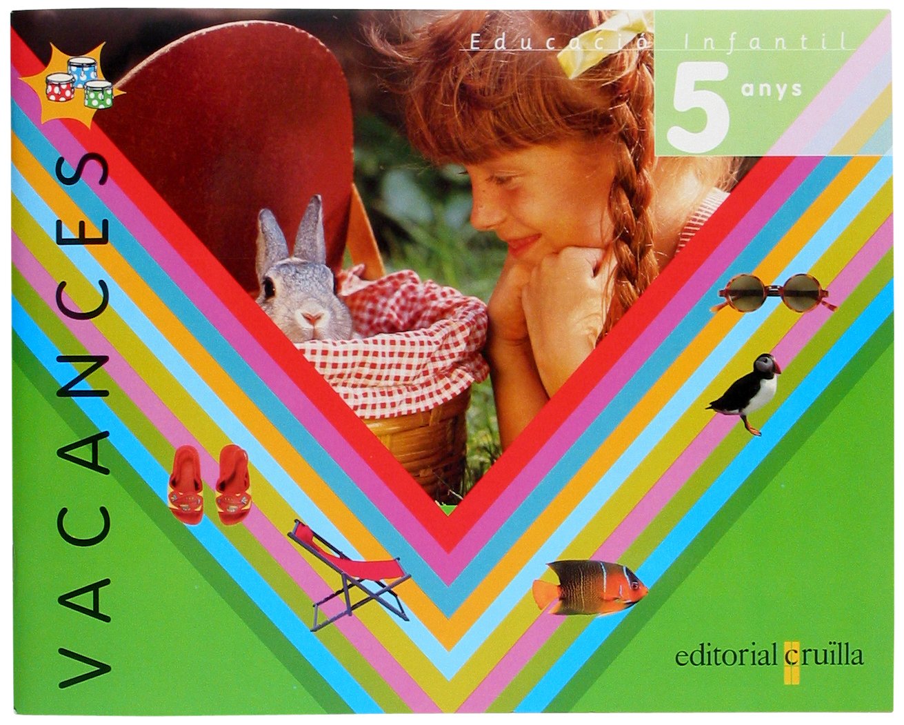 Tres tambors, educación infantil, 5 anys. quadern de vacances