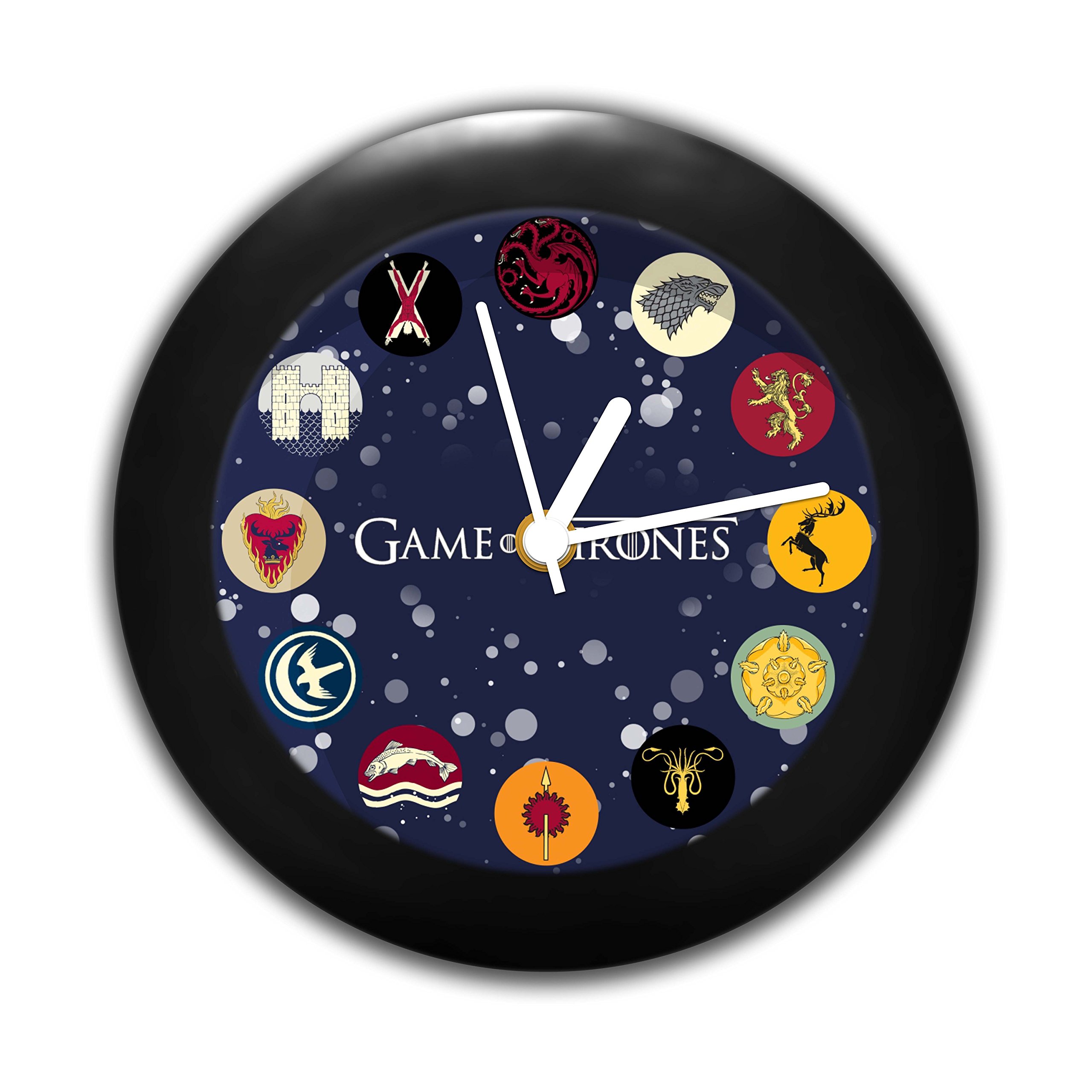 Redwolf Game Of Thrones All House Table Clock Desk Top Clock For