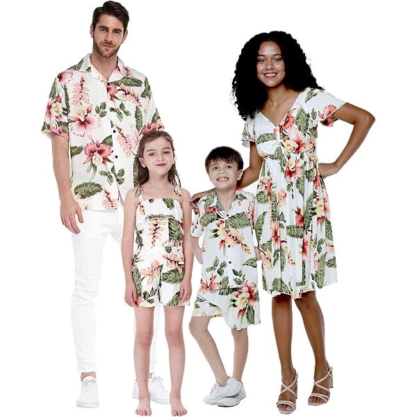 Mom And Daughter Matching Outfits Atchable Faily Hawaiian Luau En Woen ...