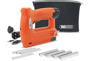 Tacwise 1586 140-180EL 12V Akku Tacker / Nagler mit 200 Klammern, 200 Nägeln und Tasche, verwendet Typ 140 Klammern und Typ 18G Nägel