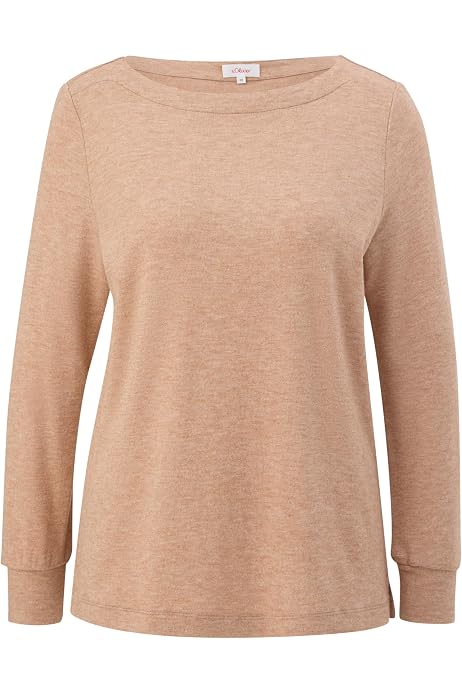 Camicia donna boxy a maniche lunghe in tessuto tinto filo a righe