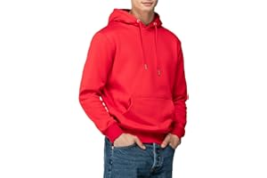 NUQLO Felpa Uomo con Cappuccio | No Logo | Cotone Premium | Basic - Casual - Sportivo | Senza Zip | Semplice Tinta Unita