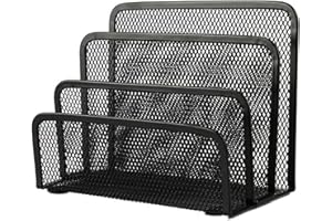 ‎VANRA VANRA Briefträger, Briefsortierer, Büro Schreibtisch Organizer, Schreibtisch Datei Organizer, Dokumentenlager für Mail Shop, Briefhalter mit 3 Fächern für Schule und Büro, Schwarz