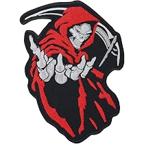 MEMENTO MORI Biker-Patch Zum Aufbügeln Oder Annähen – Totenkopf-Motiv, 80x80 Mm, Für Jacken, Rucksäcke & Mehr