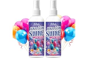 MALLBAOLA Spray abrillantador para globos, paquete de 2 botes de espray para pulir globos, sin necesidad de toallas ni guantes.