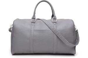 tuokener Borsone da Viaggio Donna in Ecopelle Borsa weekend Sportiva Sport Tracolla Tote