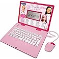 Lexibook, Barbie, Educational and Bilingual Laptop in English/Italian, Toy for children with 124 activities to learn, play games and music, Pink, JC598BBi5