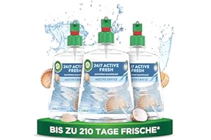 ‎AIR WICK Air Wick Active Fresh – Aeorosolfreier, automatischer Lufterfrischer – Raumduft Meeresbrise – 3 x 228 ml Nachfüller