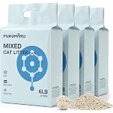 FUKUMARU Tofu Cat Litter 10.8 kg, Fast Clumping Cat Litter with Super Absorbent Material, Instant Absorption, No Dust, Low Tr