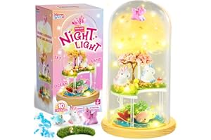 Klever Kits DIY Einhorn-Nachtlicht Bastelset Kinder,Einhorn Geschenke für Mädchen 6-12,Kunst Bastelgeschenke Geburtstagsgeschenk Weihnachten,Halloween