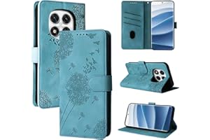 Rostsant Handyhülle für Redmi Note 14 Pro 5G Löwenzahn PU Leder Note 14 Pro+ 5G Flip Case Tasche Hülle Magnetisch Handyhülle für Xiaomi Redmi Note 14 Pro 5G/Note 14 Pro 5G+/Poco X7 5G Blau